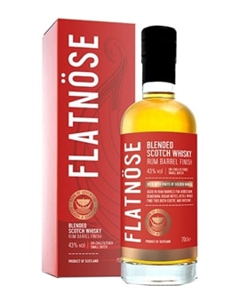Flatnöse Rum Finish Blended Scotch Whisky flaske fra Islay Boys